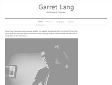 Tablet Screenshot of garretlang.com
